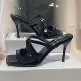 2025 Summer New French High Heels French Sexy Heel High Heel Super Fire Fine Heel Cross With Sandals HZ0115