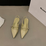 Flat Bottom Without Tired Head Sandals And Fairy Shoes 2025 New Spring And Summer Pointed Temperament Niche Single Shoes HZ0115