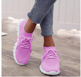 Large-Size 2025 Spring And Autumn New Women's Shoes Breathable Soft Soles Comfortable Sports Casual Shoes Lady HZ0115