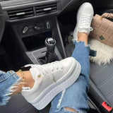 2025 New Large-Size Thick-Soled Sports Single Shoes Women's Shoes Round Head With Casual Single Shoes HZ0115