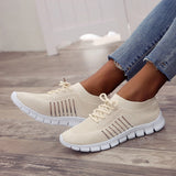 Large-Size 2025 Spring And Autumn New Women's Shoes Breathable Soft Soles Comfortable Sports Casual Shoes Lady HZ0115