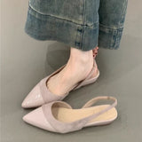 Temperament French Small Fragrant Wind Spliced Point-In-Point Single Shoes Spring And Summer New Design Sense Heightening Baotou Sandals Fairy Shoes HZ0115