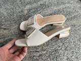 Fang Button Fish Mouth Slippers Women 2025 Summer New Korean Version Of Large-Size Fashion Wearing A Word Drag Coarse And Cold Slippers HZ0115