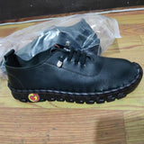 Large-Size Hand-Sewn Soles Of Casual Mother Shoes Soft Soles 2025 New Flat-Soled Round-Headed Single Shoes HZ0115