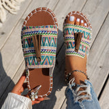 Large-Size Flat-Bottomed Slippers Women's New Esophai Beach Women's Shoes In The Summer Of 2025 43-Yard Wish HZ0115
