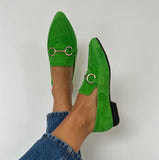The Spring And Autumn 2025 Sharp-Pointed Muller Shoes 40-43 Shallow Fastener Large Size Casual Single Shoe Women HZ0115