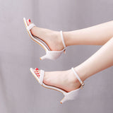5 Cm Light Mouth With Low Heel High Heel White Pearl Wedding Dress Wedding Shoes HZ0115