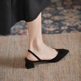 Baotou Sandals Women 2025 New Summer Simple Sharp Heeled Sandals Women's High Heel Fine Fashion Single Shoes HZ0115