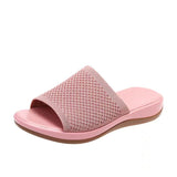 2025 Summer New Large Size Women's Shoes Casual Flying Shoes Soft Polyurethane Lightweight Flat-Bottomed Slippers Women HZ0115
