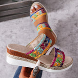 2025 Summer New Slope And Thick-Soled Women's Shoes Plus-Size With Casual Slope And Slippers HZ0115