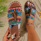 Large-Size Flat-Bottomed Slippers Women's New Esophai Beach Women's Shoes In The Summer Of 2025 43-Yard Wish HZ0115