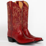 Autumn And Winter New Boots Sharp Head Embroidery In The Coarse And Ladies Large Size Sleeve Western Boots HZ0115