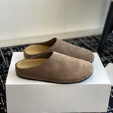 Spring And Autumn 2025 New Birkenish Shoes Women Thick Soles Row One Foot Lazy Boken Bag Half Slippers Female HZ0115