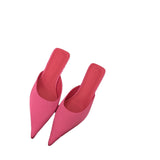 Muller Drag Slippers Women's Small Side Half-Dragging 2025 Spring And Summer New Baotou Cat And Alien And Cold Drag Korean Version HZ0115