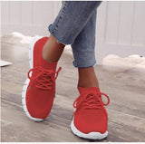 Large-Size 2025 Spring And Autumn New Women's Shoes Breathable Soft Soles Comfortable Sports Casual Shoes Lady HZ0115