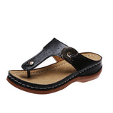 Large-Size Slippers Women 2025 Spring And Summer New Fashion Slope And Flip-Flops Wearing Beach Slippers Women HZ0115