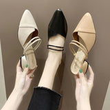 Coarse And Cool Slippers Women's Summer 2025 New Half-Slippers Korean Version Inside And Outside Wear High And Female Shoes HZ0115