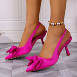 2025 Summer New Fine Heel Head Behind The Air Heel Shoes Direct Women's Shoes HZ0115