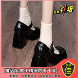 Wedding Shoes Bridal Shoes Main Wedding Dress Artifact Princess French Temperament Coarse Pine Shoes White Mary Treasure Shoes High Heels HZ0115