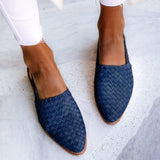 Xiyin 2025 Summer New 40-43 Pointed Bun Buckle With Flat Sandals Female 0102 Sandals HZ0115