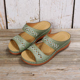 2025 Summer New Women's Thick-Bottomed Slippers Large-Size Fish Mouth Thick Bottom Beach Slippers HZ0115