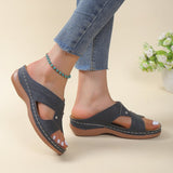 Large Women's Shoes 2025 Summer New Roman Wind Hollow And Breathable Low With Bohemian Breeze Cool Drag HZ0115