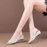 Summer New Fish Mouth Sandals Women 2025 Slope Heel Buckle With Comfortable Women's Shoes Water Drill Sandals Shoes HZ0115