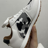 2025 Spring And Autumn New Large-Size Leopard-Print Casual Single-Shoe Women's Flat-Bottomed Sports Casual Shoes Wish HZ0115