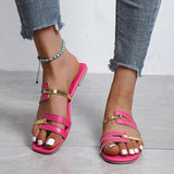 New Ladies Flat-Bottomed Slippers With Casual Fashion Summer Beach Casual Shoes HZ0115