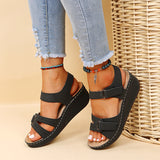 2025 New Large-Size Lady Slope And Thick-Soled Sandals Fish Mouth With Casual Sandals HZ0115