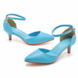 5 Cm Large Hollow Sandals Low Heel Pointy Shoes White Pointed Wedding Shoes Women Wedding Photography Women Sandals HZ0115