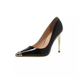 French Black High-Heeled Women 2025 New Spring And Autumn Sexy Pointy Design Sense Of Niche Temperament HZ0115
