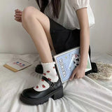 Coarse Heel Thick Sole Shoes Small Leather Shoes Women Fashion High Heel Lolita Shoes 2025 New JK Shoes Retro Mary Treasure Shoes HZ0115