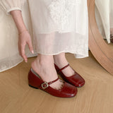 French Retro Mary Jane Shoes Women Spring And Autumn Small Design Single Shoes Light-Mouthed Silver Shoes HZ0115