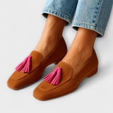 Spring And Autumn 2025 New Flat Bottom Round Head 40-43 Shallow Mouth Su Casual Single Shoe Woman HZ0115