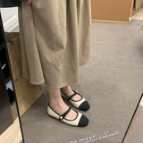 Flat Bottom Head French Mary Jane Women's Shoes 2025 New Small Fragrant Ballet Single Shoes HZ0115