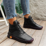 Exploding Hand-Sewn Women's Shoes High-Cotton Shoes Casual Shoes Winter Plus Velvet Warm Soft Soles Anti-Slip Mother Shoes HZ0115
