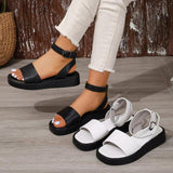 2025 New Ladies Summer Flat Shoes Large-Size Leisure Sandals Fashion Flat Sandals HZ0115
