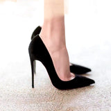 Spring And Autumn 2025 New Fashion Black High Heels Women's Fine Heel 10Cm Sexy French Girl Little Single Shoes HZ0115