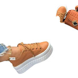 2025 New Large-Size Thick-Soled Sports Single Shoes Women's Shoes Round Head With Casual Single Shoes HZ0115