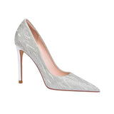 Champagne Wedding Shoes 2025 New Bridal Shoes Show Wedding Dress Two Wearing Crystal Shoes Wedding Dress High Heels HZ0115
