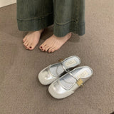 Flat Bottom French Small Fragrant Feng Tou Head Half Slippers Women's Shoes Wear 2025 New Summer Mary Jane Half-Cool Drag HZ0115