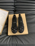 Summer Net Shoes Women Breathable Shoes Korean Temperament Fairy Hollow Single Shoes Female Flat Soles Pedal Mary Treasure Shoes HZ0115