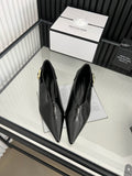 French Pointed Cat Heel Single Shoes Women 2025 Spring New High-Heeled Fine Heel Shoes Work Shoes HZ0115