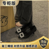 High-Heeled Women 2025 Summer New Small Design French Pointed Shoes With Small Fragrant Feng Shui Drilling Shoes HZ0115