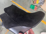 2025 Autumn And Winter New Flat Bottom Slope And Short Boots Women Retro Horse Chelsea Boots Large Size Women's Boots HZ0115
