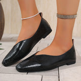 Shallow Mouth Mary Jane Single Shoes Women's Spring Version Of The French Style Late Commuting A Foot Pedal Small Leather Shoes HZ0115
