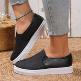 Casual Single-Shoe Women 2025 Summer New Large-Size Round Head Tight-Set Lefu Shoes Flat-Soled Women's Shoes HZ0115