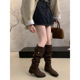 Tuff Skinny Skin Boots Kinca Color Pile Knight Boots Women 2025 New Autumn And Winter Slim High Barrel Thick And Long Boots HZ0115