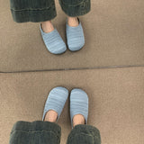 French Niche Hand-Woven Hollow Breathable Bag Half Slippers Women Wear Roman Wind Thick Bottom Muller Shoes HZ0115